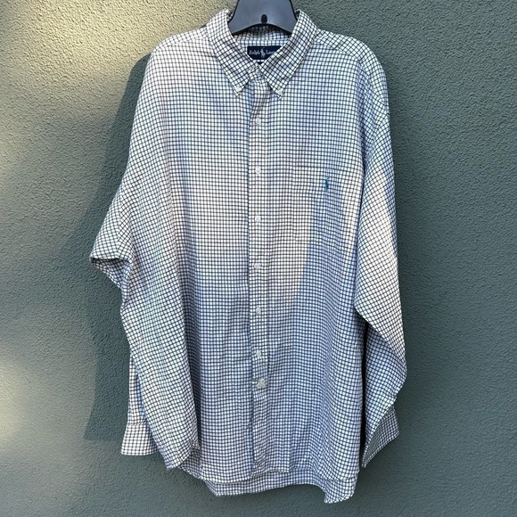 Ralph Lauren Long Sleeve Cotton Button Down Size XXL NWT - Picture 1 of 6